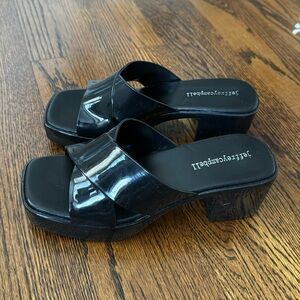 Jeffrey Campbell Vacay Vibes Platform Sandal Black Size 6